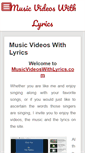 Mobile Screenshot of musicvideoswithlyrics.com